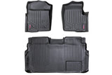 Rough Country Floor Mats - FR & RR - 2 Ret Hook - Ford F-150 2WD 4WD (2011-2014)