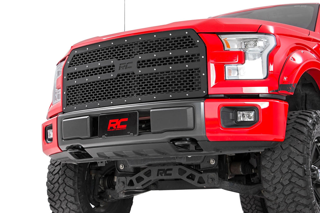 Rough Country - Mesh Grille - Ford F-150 2WD/4WD (2015-2017) - 70191