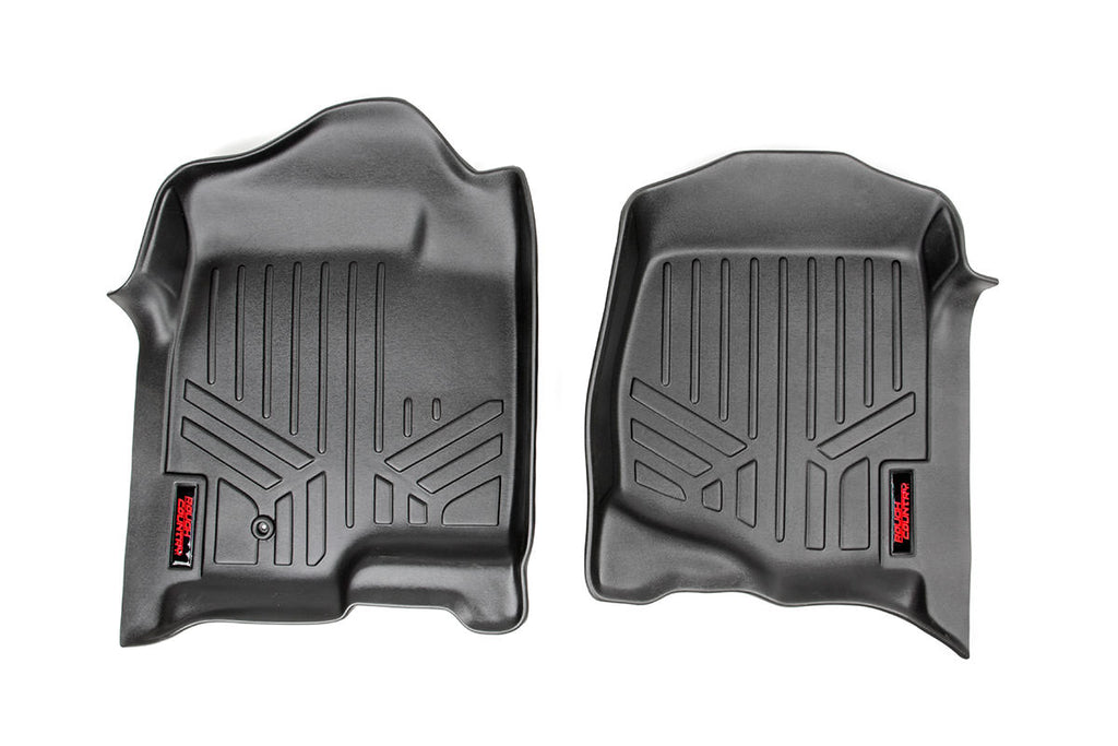 Rough Country Floor Mats - Front - Chevy GMC 1500 2500HD 3500HD (07-13)
