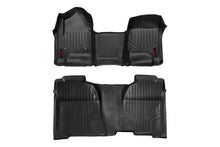 Load image into Gallery viewer, Rough Country Floor Mats - FR &amp; RR - OV Hump - Crew - Chevy GMC 1500 2500HD 3500HD 2WD 4WD