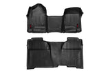 Rough Country Floor Mats - FR & RR - OV Hump - Crew - Chevy GMC 1500 2500HD 3500HD 2WD 4WD