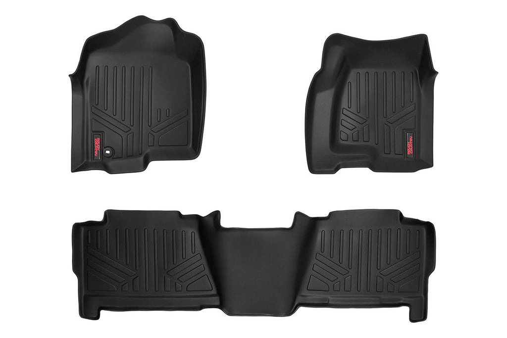 Rough Country Floor Mats - FR & RR - Crew Cab - Chevy GMC 1500 (99-06 & Classic)