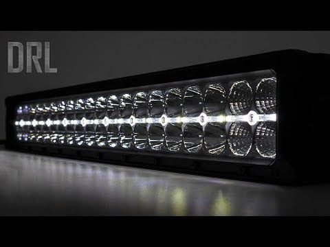 Rough Country - Black Series LED Light Pair - 2 Inch - Amber DRL - 70903BLKDRLA