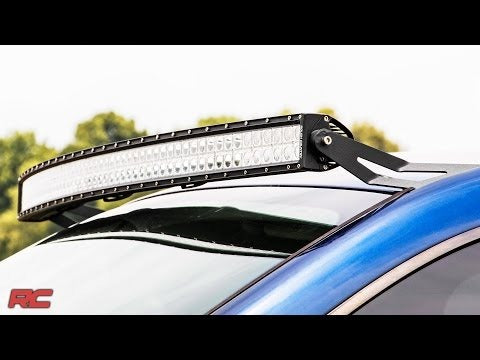 Rough Country - LED Light Mounts - Upper Windshield - 54" Curved - Dodge 2500/Ram 3500 (03-09) - 70538A
