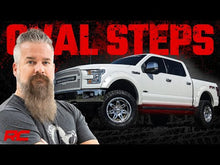 Load image into Gallery viewer, Rough Country Oval Nerf Step - Crew Cab - Black - Ford F-150 (15-23) F-150 Lightning (2022)