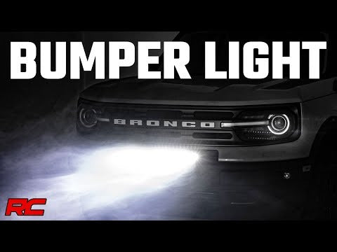 Rough Country - LED Light - Bumper Mount - 20" Black Single Row - White DRL - Ford Bronco Sport (21-23) - 71037
