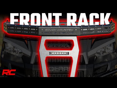 Front Cargo Rack - 6 In. Black Slimline - Polaris Ranger XP 900 Ranger XP 1000