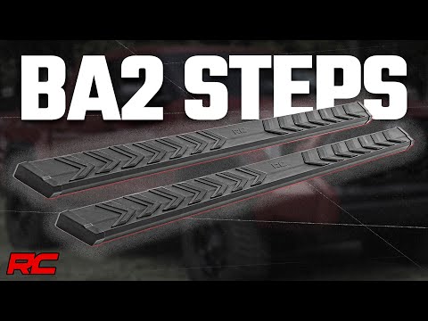Rough Country BA2 Running Boards - Side Step Bars - Double Cab - Toyota Tacoma (2005-2023)
