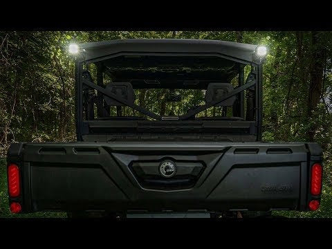 Rough Country - LED Light - Rear Cab Mount - 3" Chrome Pair - Wide Angle - Can-Am Defender (16-22) - 71024