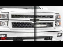Load image into Gallery viewer, Rough Country - Mesh Grille - 30" Single Row LED - Black - Chevy Silverado 1500 (14-15) - 70103