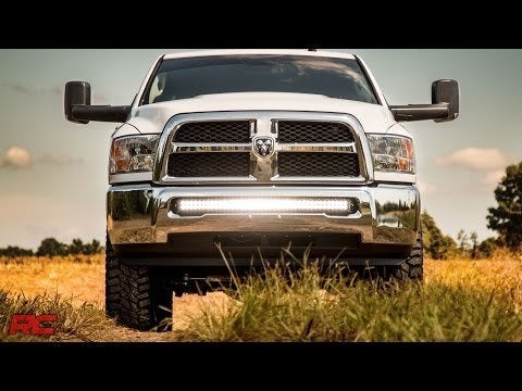 Rough Country - LED Light - Bumper Mount - 40" Black Dual Row - Ram 2500 4WD (10-18) - 70570B