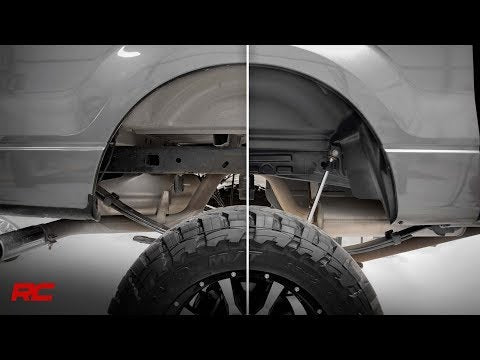 Rough Country Rear Wheel Well Liners - GMC Sierra 1500 Sierra 2500 HD Sierra 3500 HD (14-19)