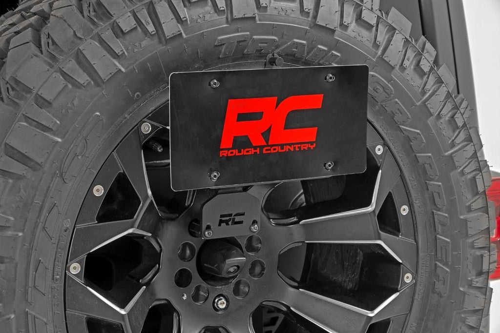 Rough Country License Plate Relocation Bracket - Jeep Wrangler JK (2007-2018)