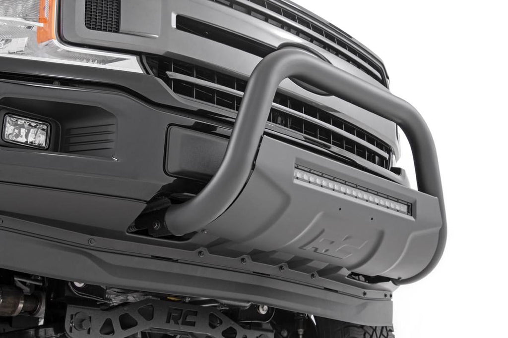 Rough Country Black LED Bull Bar - Ford Expedition (03-23) F-150 (04-23) 2WD 4WD