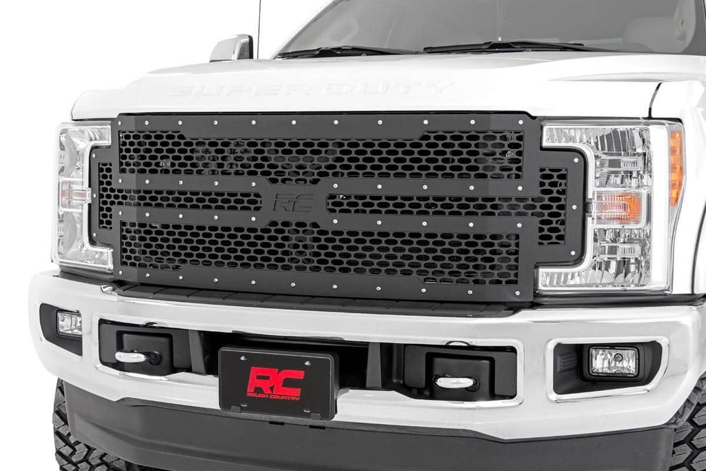 Rough Country - Mesh Grille - Ford Super Duty 2WD/4WD (2017-2019) - 70213