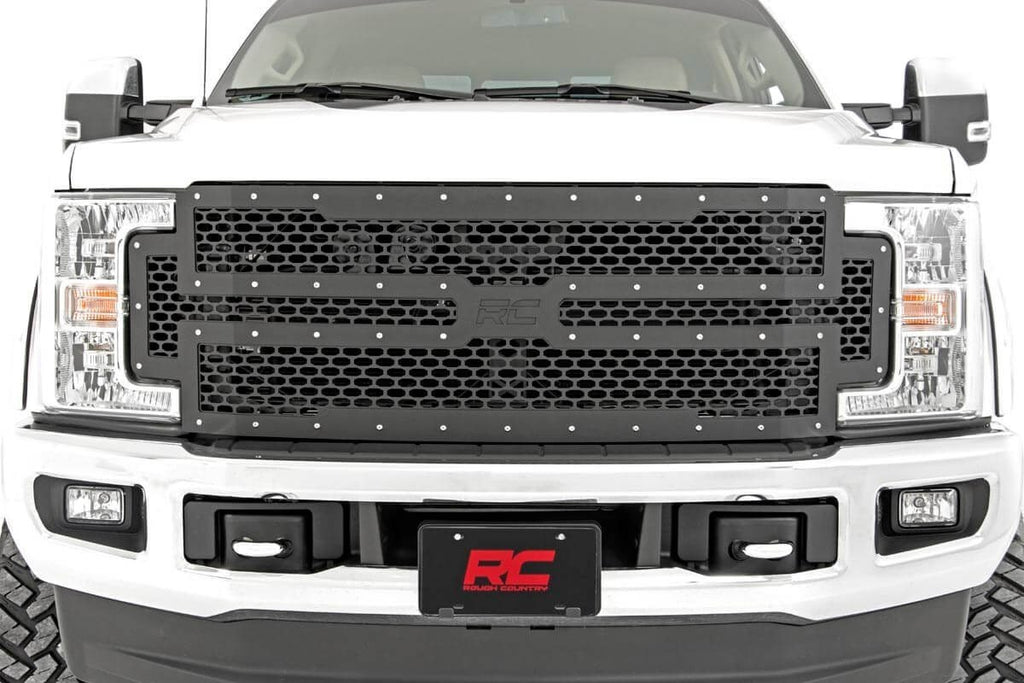 Rough Country - Mesh Grille - Ford Super Duty 2WD/4WD (2017-2019) - 70213