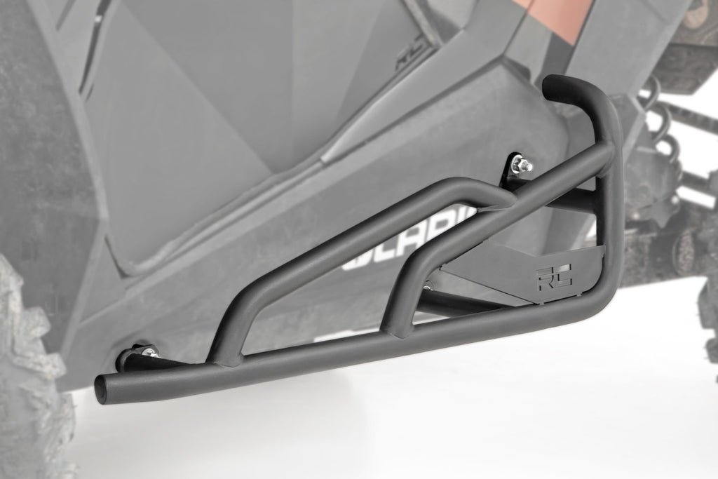 Rough Country Rock Slider Kit - 2 Seat - Polaris RZR Turbo S (18-21) RZR XP 1000 (14-22)