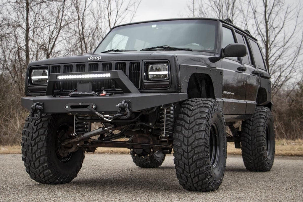 Rough Country Lower Door Armor - 4 Door - Jeep Cherokee XJ 2WD 4WD (1984-2001)
