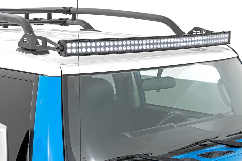 Rough Country - LED Light - Windshield - 50" -  Black Series Single Row - FJ Cruiser (2007-2014) - 71206