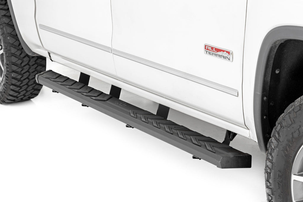 Rough Country BA2 Running Board - Side Step Bars - Chevy GMC 1500 2500HD 3500HD (07-19)