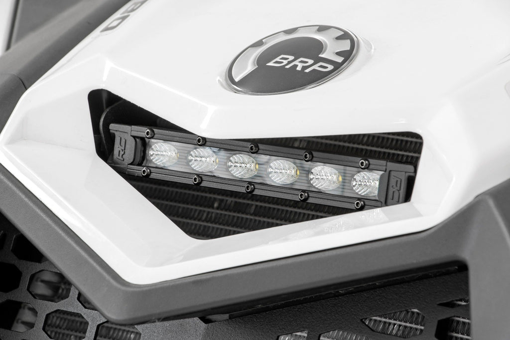LED Light - Cowl Mount - 6 In. Black Slimline - Can-Am Maverick X3