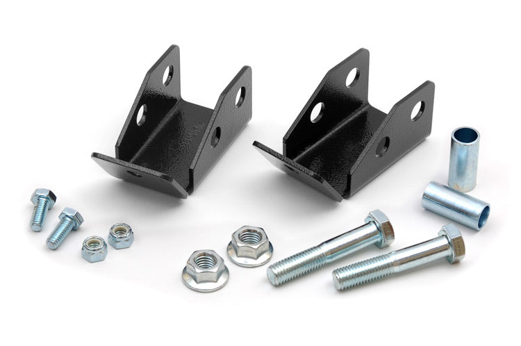 Rough Country Shock Relocation Brackets - Rear - Jeep Wrangler TJ 4WD (1997-2006)