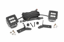 Load image into Gallery viewer, Rough Country - LED Light - Hinge Mnt - 2" Black Pair - Jeep Gladiator JT/Wrangler 4xe/Wrangler JL (18-23) - 70052