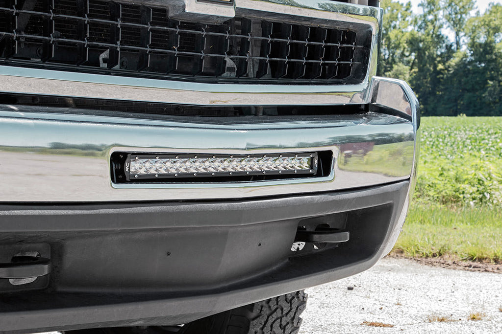 Rough Country - LED Light Mount - Bumper - 20" - Chevy Silverado 1500 (07-13)/Silverado 2500 HD (07-10) - 70523