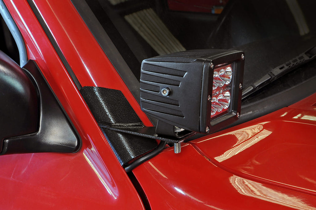 Rough Country - LED Light Mount - Lower A-Pillar - Pod Pair - Jeep Cherokee XJ (84-01) - 70525