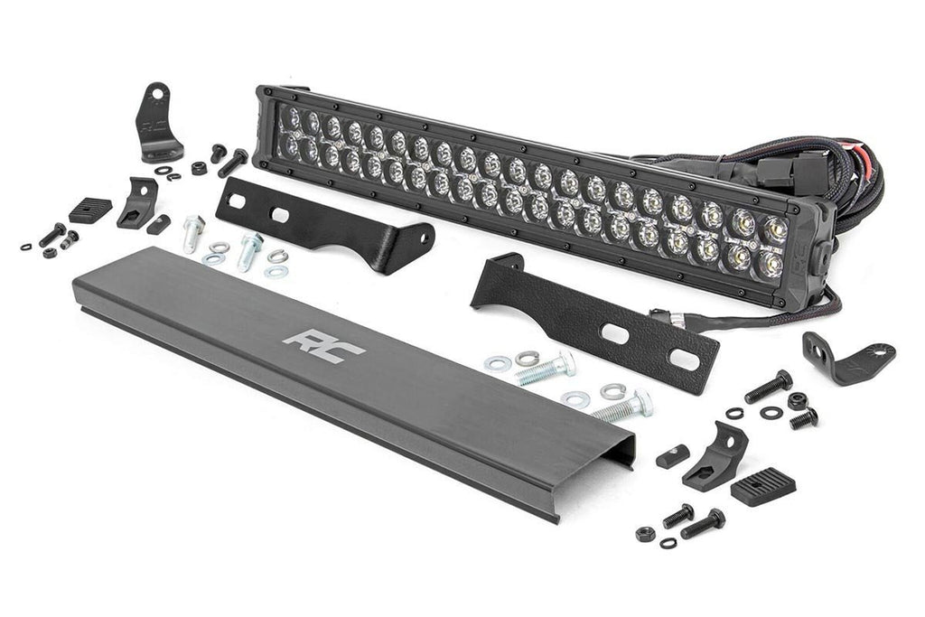 Rough Country - Jeep 20in LED Bumper Kit - Black Series W/ Cool White DRL (11-20 WK2 Grand Cherokee) - 70773DRL