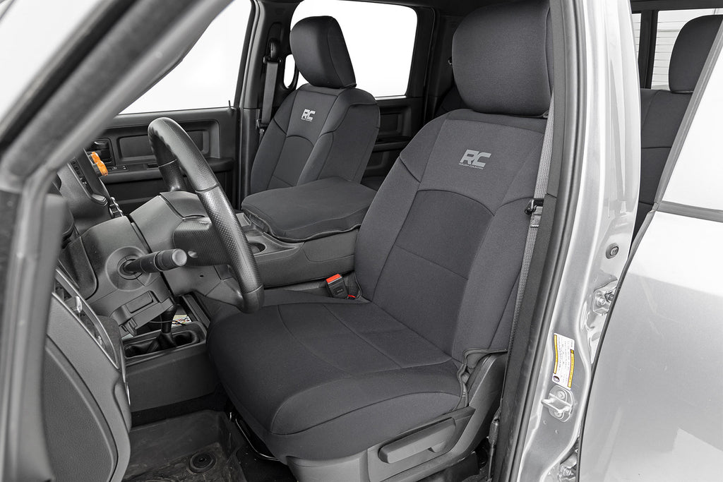 Rough Country Seat Covers - FR & RR - 60 40 Rear Seat - Ram 2500 2WD 4WD (19-23)
