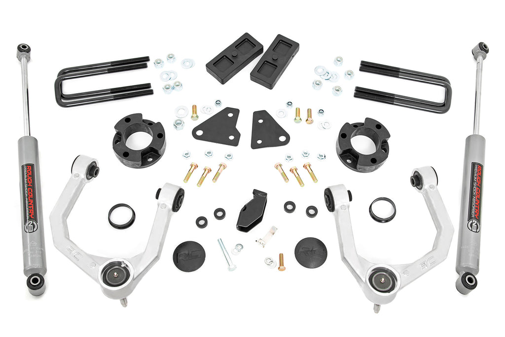 3.5 Inch Lift Kit - N3 - Cast Steel Knuckles - Ford Ranger (19+)