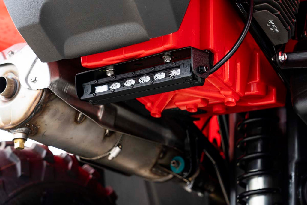 LED Light Kit - Rear Mount - 6 In. Black Slimline - Honda Foreman