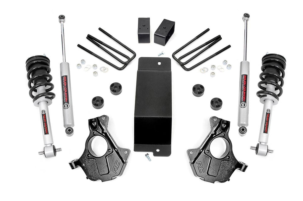3.5 Inch Lift Kit - Alu Stamp Steel LCA - N3 Strut - Chevy GMC 1500