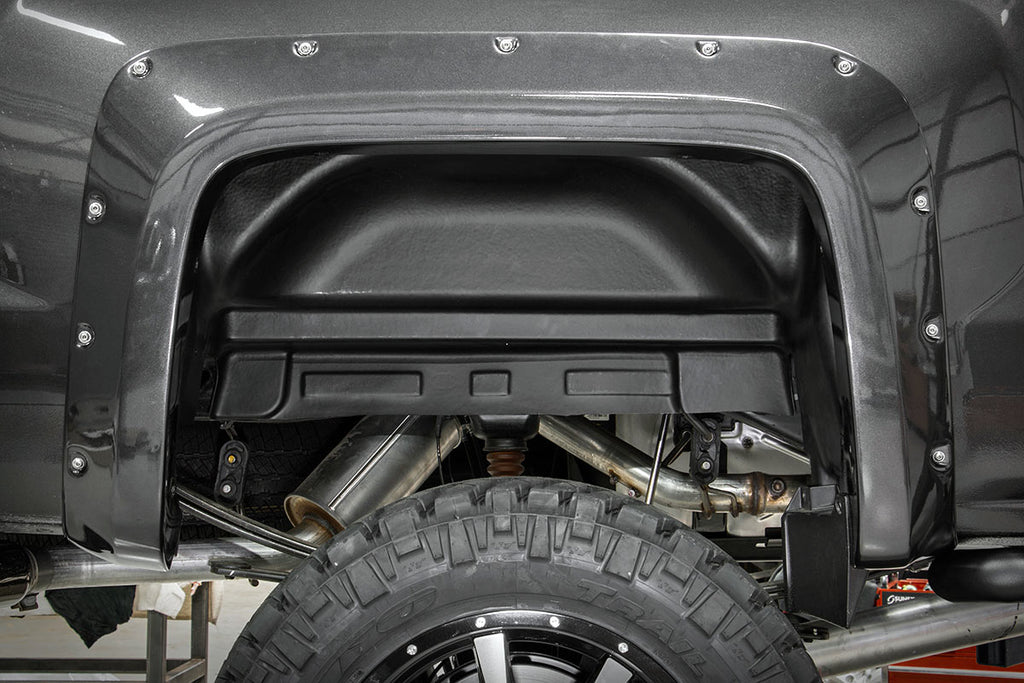 Rough Country Rear Wheel Well Liners - GMC Sierra 1500 Sierra 2500 HD Sierra 3500 HD (14-19)