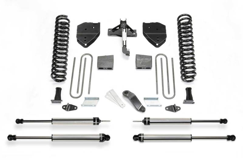 Fabtech 17+ Ford F250/F350 4WD Gas 6in Basic Sys w/Dlss Shks