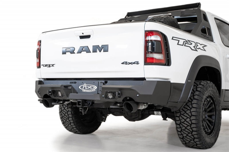 Addictive Desert Designs 2021+ Dodge RAM 1500 TRX Stealth Fighter Rear Bumper - Hammer Black