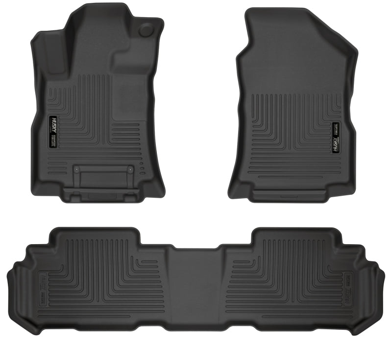 Husky Liners 19-23 Subaru Ascent Weatherbeater Black Front & 2nd Seat Floor Liners