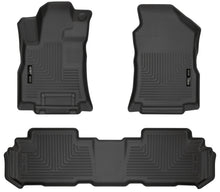 Load image into Gallery viewer, Husky Liners 19-23 Subaru Ascent Weatherbeater Black Front &amp; 2nd Seat Floor Liners