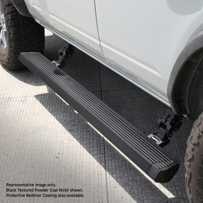 Go Rhino Jeep Wrangler 2dr E-BOARD E1 Electric Running Board Kit (No Drill) - Bedliner Coating