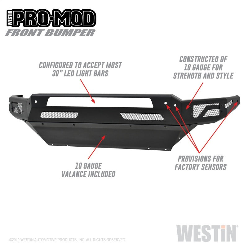 Westin 13+ Dodge Ram 1500 / 2019 Ram 1500 Classic Pro-Mod Front Bumper