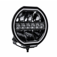 Load image into Gallery viewer, Go Rhino Xplor Blackout Series Maxline LED Hi/Low Beam w/Multi DRL (Surface Mount) 9in. - Blk