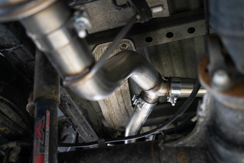 MBRP Ford Ranger 2.3L T304 3in Dual Split Rear Outlet 4in OD Tips Cat Back Exhaust