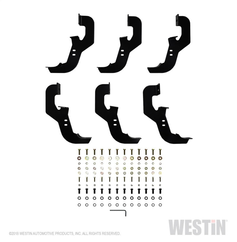 Westin Chevrolet Silverado/Sierra 1500 Crew Cab Non LD PRO TRAXX 5 Oval Nerf Step Bars - SS