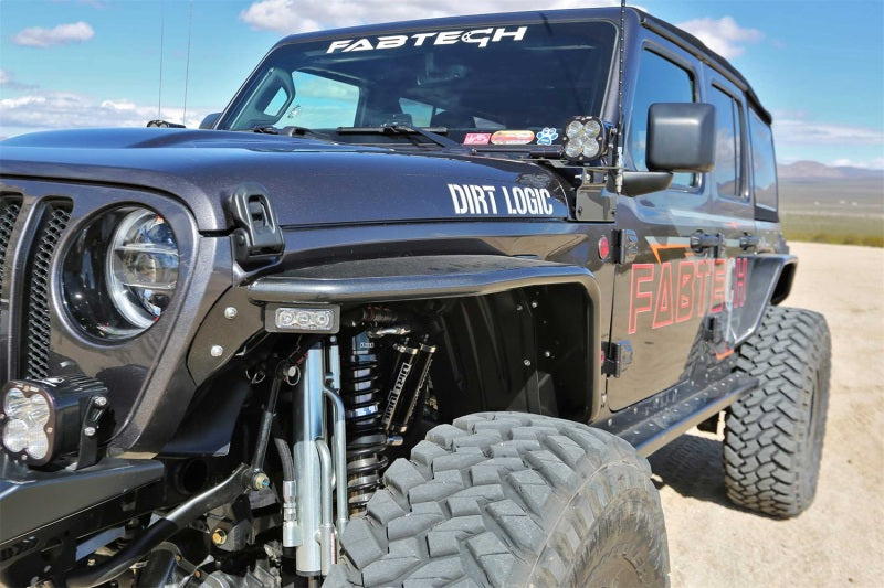 Fabtech 18+ Jeep JL 4WD Front Steel Tube Fenders