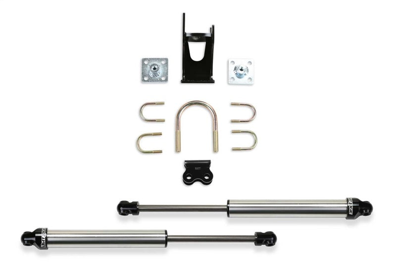 Fabtech 05+ Ford F250/350 4WD Dual Steering Stabilizer System (Opposing Style) w/DL 2.25 Shocks