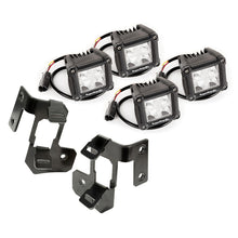 Load image into Gallery viewer, Rugged Ridge Jeep Wrangler JK Black Dual Cube A-Pillar Light Mount Kit