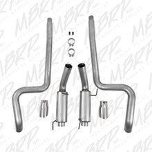 Load image into Gallery viewer, MBRP Ford Mustang GT 4.6L Dual Split Rear Race Version AL/ 3in Cat Back Exhaust System