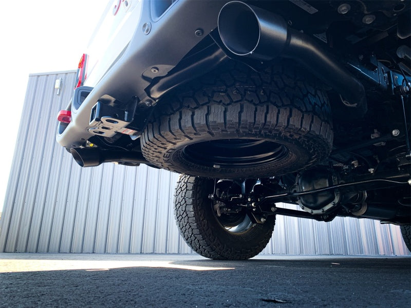 MBRP Jeep Gladiator 3.6L 2.5in Dual Rear Exit Cat Back Exhaust Black Coated