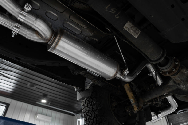 MBRP Nissan Frontier 3.8L 3in Tip 3in Cat Back Single Side Exit  Street Profile - Black Coated